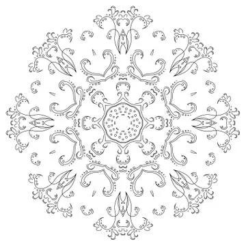 Abstract pattern, contours Stock Illustration