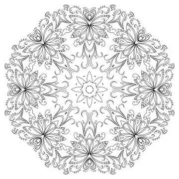 Abstract pattern, contours Stock Illustration