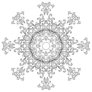 Abstract pattern, contours Stock Illustration