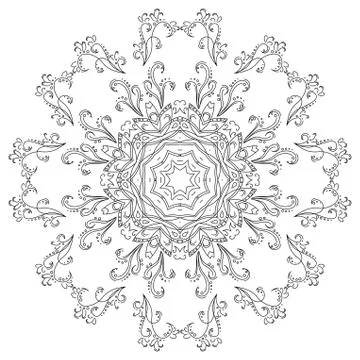 Abstract pattern, contours Stock Illustration