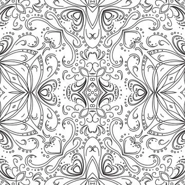 Abstract pattern, contours Stock Illustration