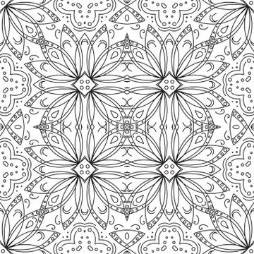 Abstract pattern, contours Stock Illustration