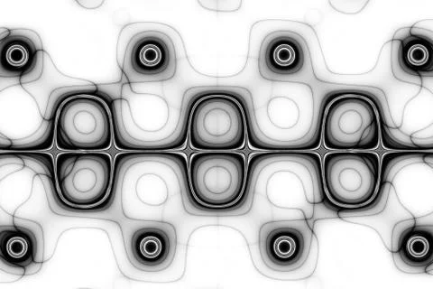 Abstract pattern with curved creative symmetric pattern Stock Illustration