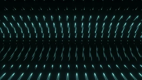 Abstract Pattern With Curved Glow Elements Stock Footage 137331918