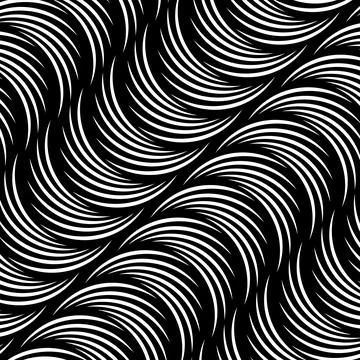 Abstract  pattern with curvy stripes Stock Illustration