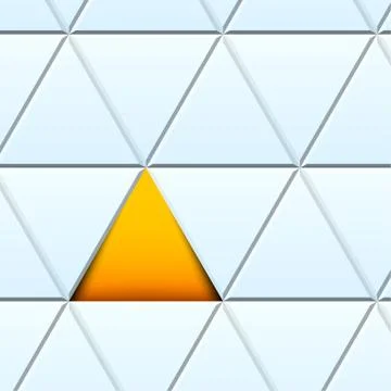 Abstract pattern with cut paper triangles Stock Illustration