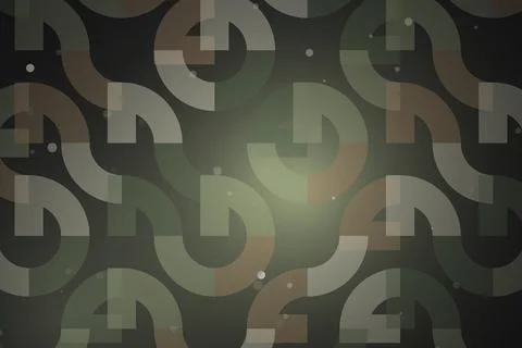 Abstract pattern with dark green and black shapes Stock Photos