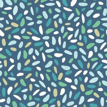 Abstract pattern design. Vector seamless repeat background of irregular dots. Stock Illustration
