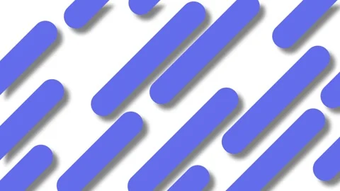 Abstract Pattern of Diagonal Blue Rounded Rectangles with Soft Shadows on a.. Stock Footage 321854941