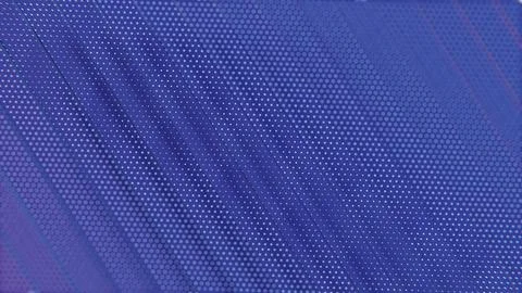 Abstract Pattern with Diagonal Stripes and Hexagonal Dots in Purple and Blue Stock Illustration