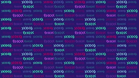 Abstract pattern digital design chevron arrows retro gaming video game backg Stock Footage 326836869