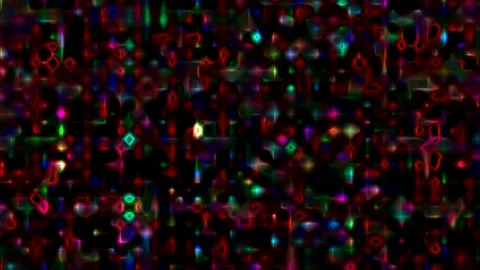 Abstract Pattern Distorted Particles Elements Geometric Abstract Flickering Stock Footage 306983760
