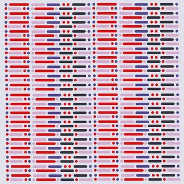 Abstract pattern with dots and lines Ilustración de archivo