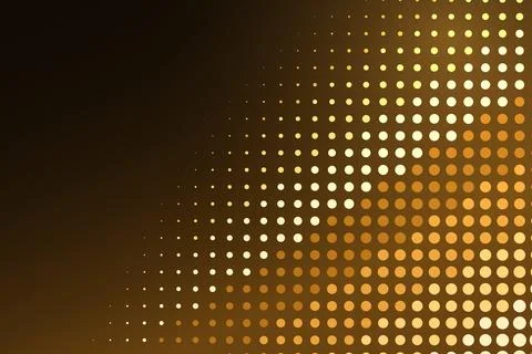 Abstract pattern of dots in brown and gold colors Stock Photos