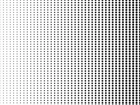 Abstract pattern with dots. Modern black and white texture. Geometric backgro Ilustração Stock