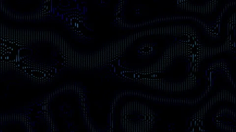 Abstract Pattern dots particles wave white and black line background poster Video stock 337351316