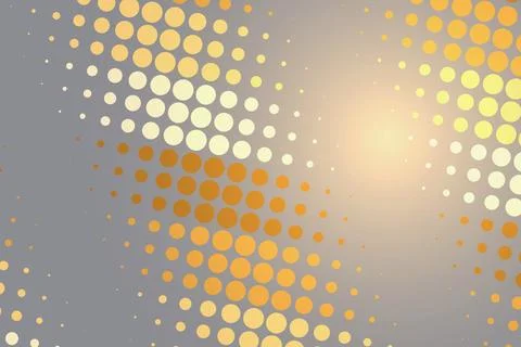 Abstract pattern of dots with warm orange and yellow tones Stock Photos