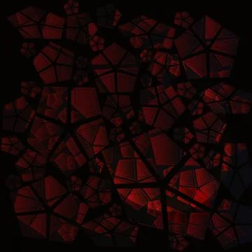 Abstract pattern of elements of different shapes. Stock Illustration