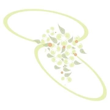 Abstract pattern of elements of different shapes. Ilustración de archivo