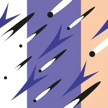 Abstract pattern expressive shape ornaments graphical design Stock Illustration