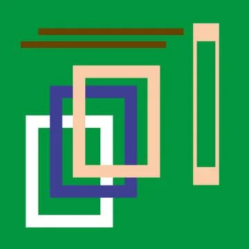 Abstract pattern expressive shape ornaments graphical design Stock Illustration