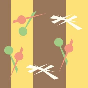 Abstract pattern expressive shape ornaments graphical design Stock Illustration