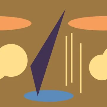 Abstract pattern expressive shape ornaments graphical design Stock Illustration