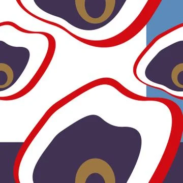 Abstract pattern expressive shape ornaments graphical design Stock Illustration