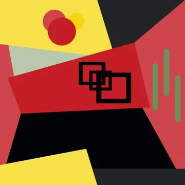 Abstract pattern expressive shape ornaments graphical design Stock Illustration