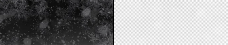 Abstract pattern of falling snowflakes on dark background, representing win.. Stock Photos