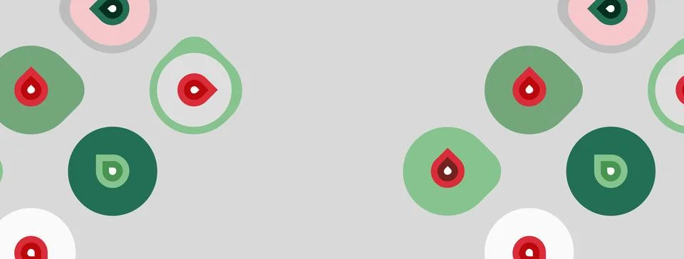 Abstract pattern features circles, droplets. Soft colors create playful, Stock Illustration
