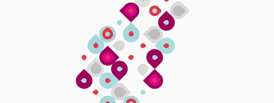 Abstract pattern features colorful circles, varying sizes, scattered across 스톡 일러스트