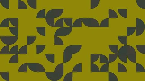 This abstract pattern features curved shapes in earthy green and dark tones.. Stock Illustration