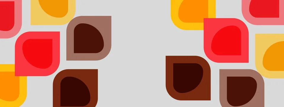 Abstract pattern features rounded squares, warm colors. Simple design, repe.. 스톡 일러스트