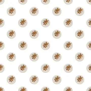 Abstract pattern featuring circular organic earthy shapes Stock Illustration