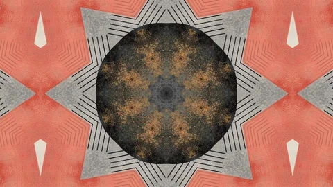 Abstract pattern featuring circular shapes and orange accents on a textured.. Stock Footage 292595407