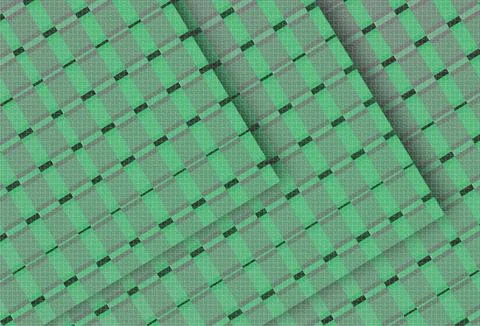 Abstract pattern featuring overlapping green rectangles with thin black lin.. イラスト素材