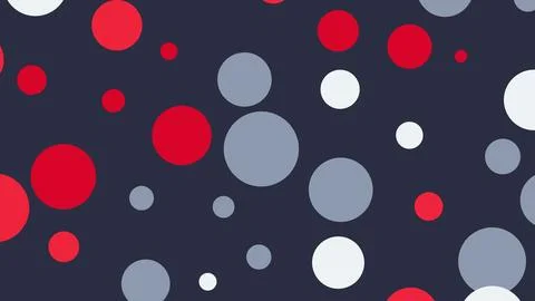 Abstract pattern featuring red, light blue, and white circular shapes of vary 스톡 일러스트