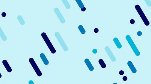 Abstract pattern featuring various blue and cyan rounded bars scattered acros Illustration