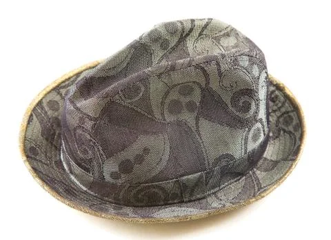 Abstract pattern fedora hat Stock Photos