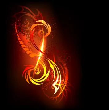 Abstract Pattern of Fire Stock Illustration