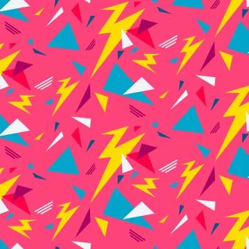 Abstract pattern flat color design Stock Illustration