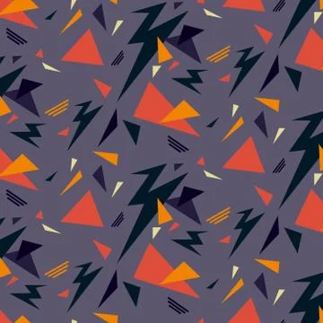 Abstract pattern flat color design Illustrazione stock