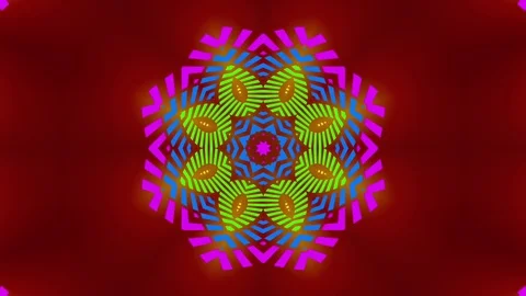 Abstract Pattern Flower Stock Footage 73543256