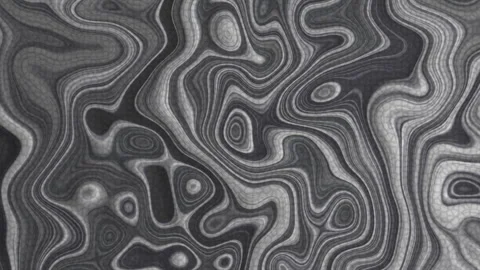 Abstract pattern flows in swirling, organic curves 库存影片 332613426