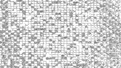 Abstract pattern in the form of labyrinth, checkered background Stock Illustration