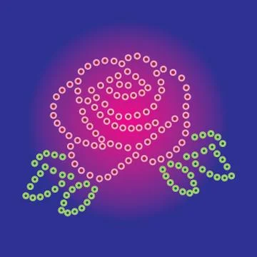 Abstract pattern in the form of a rose. イラスト素材