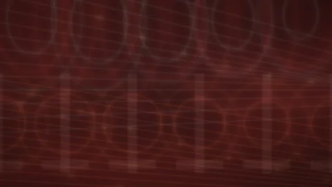 Abstract pattern forms on dark red background 스톡 동영상 330923059