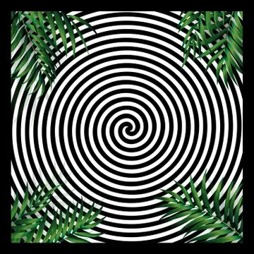 Abstract  Pattern with Frame and Sample Text.  Illustration 库存插图