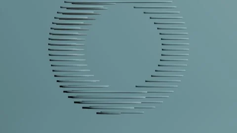 Abstract pattern geometric animation on the blue background Stock Footage 273134006